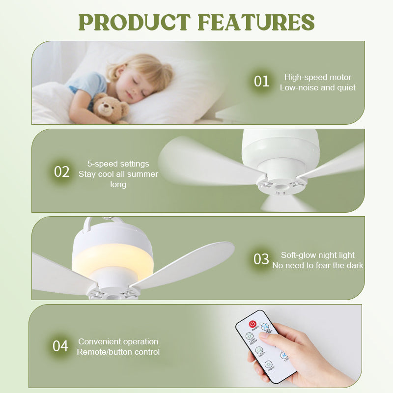Rechargeable Fan with Light