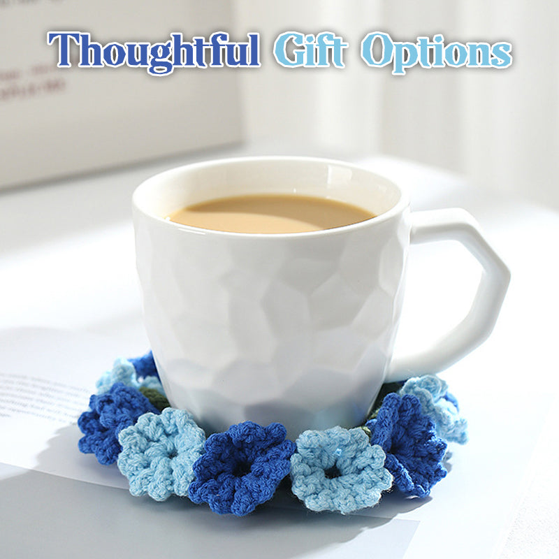 Hand Knitted Lily Of The Valley Coaster