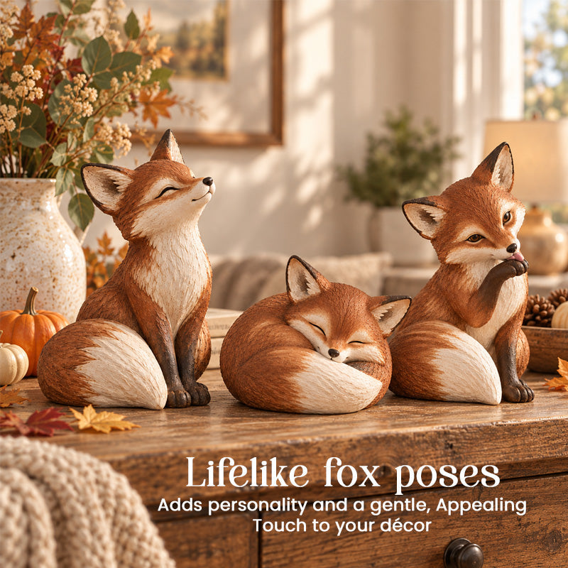 Rustic Red Fox Figurine