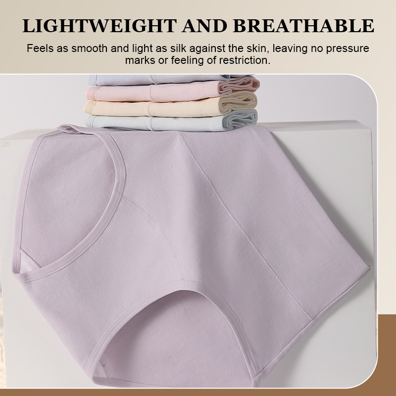 🤍 High-Waist Comfort Cotton Briefs