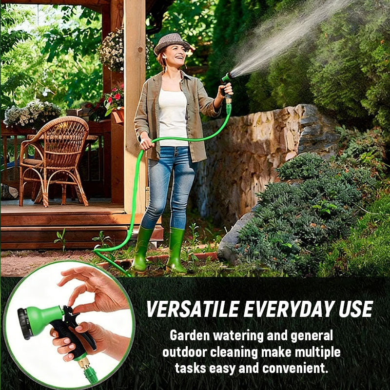 Expandable Garden Hose with Spray Gun