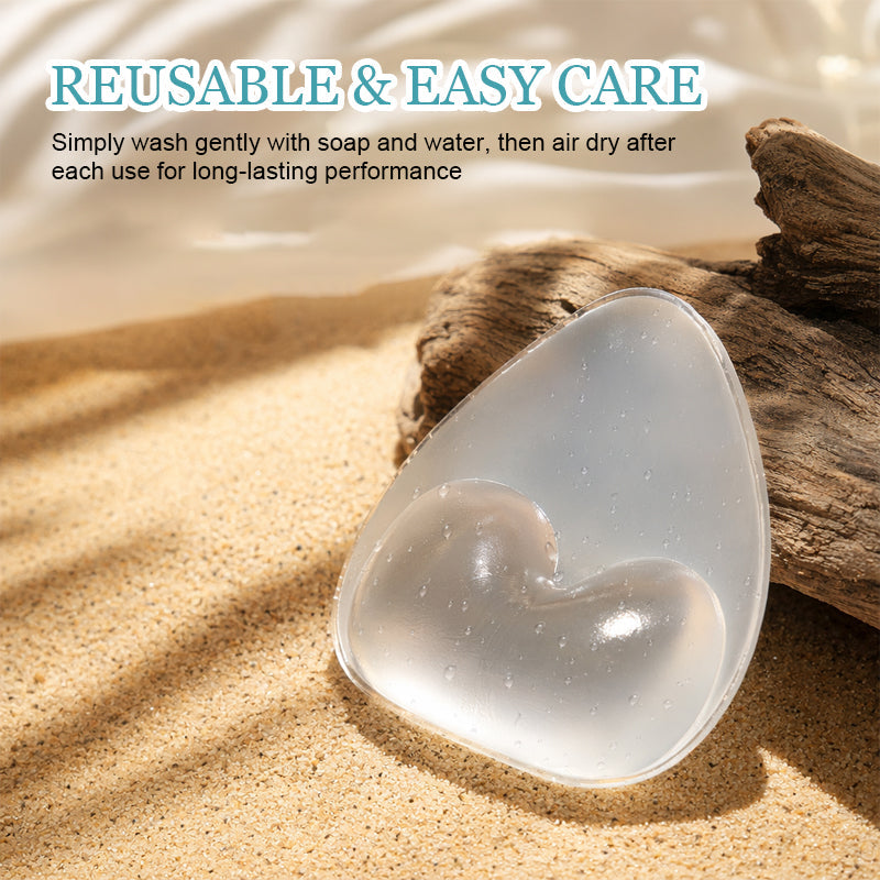 Invisible Push-Up Triangle Bra Pads for Swimwear & Bikinis | Self-Adhesive Waterproof Breast Enhancers | Reusable & Discreet Inserts