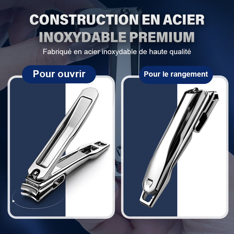 360-Degree Rotating Stainless Steel Multi-Purpose Nail Clipper