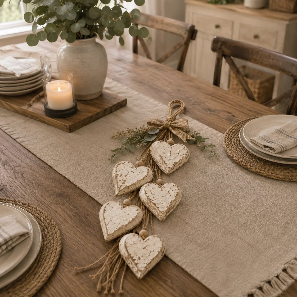 🍂🤎Wall decoration: Heart to hang up