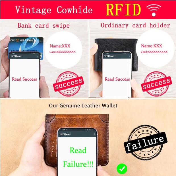 💼 LIMITED TIME 40% OFF! 🛡️ Genuine Leather RFID Blocking Wallet – Waterproof, Slim, Large Capacity 🔐