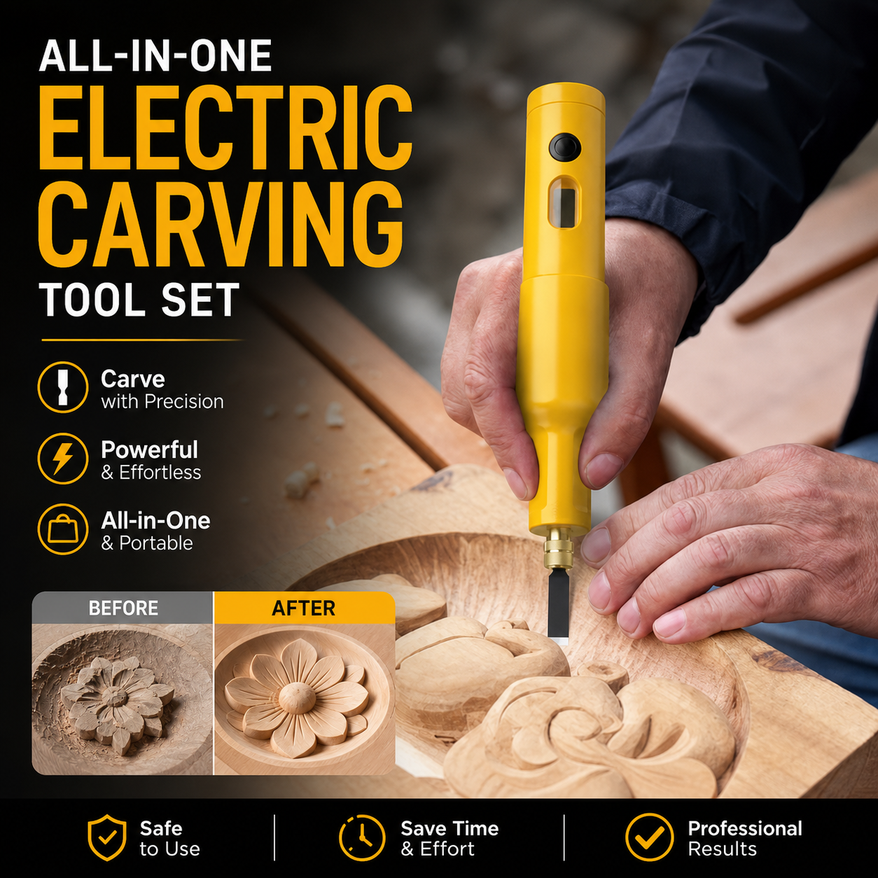 🎉 2026 Sale — Over 33,000 Sold! 💞 All-in-One Cordless Electric Carving Tool Set