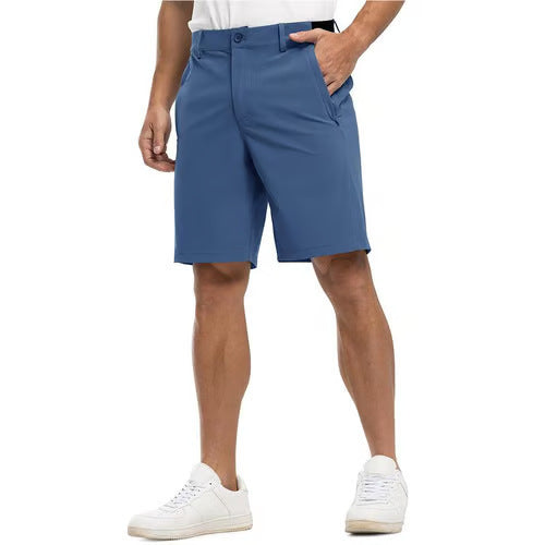 Men's Stretch Quick Dry Casual Work Golf Shorts, Five-Point Shorts