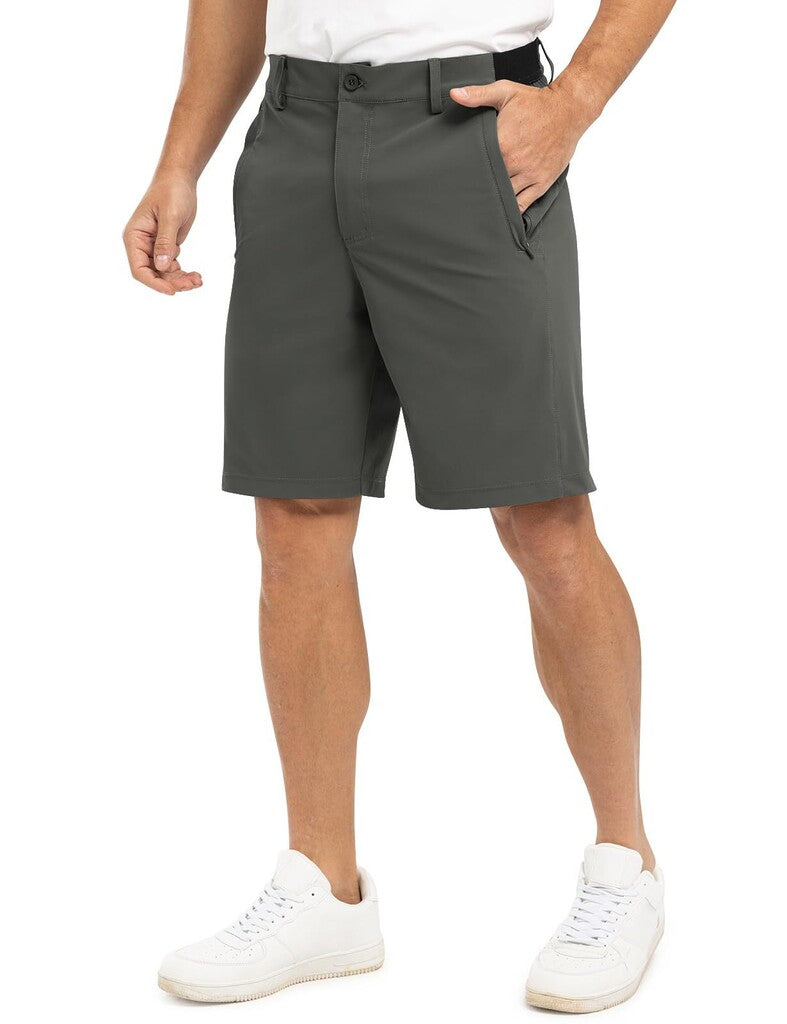 Men's Stretch Quick Dry Casual Work Golf Shorts, Five-Point Shorts