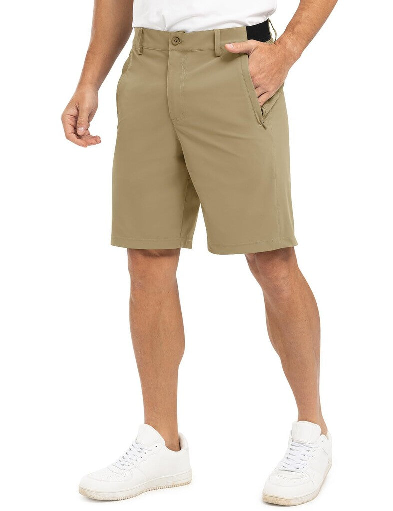 Men's Stretch Quick Dry Casual Work Golf Shorts, Five-Point Shorts