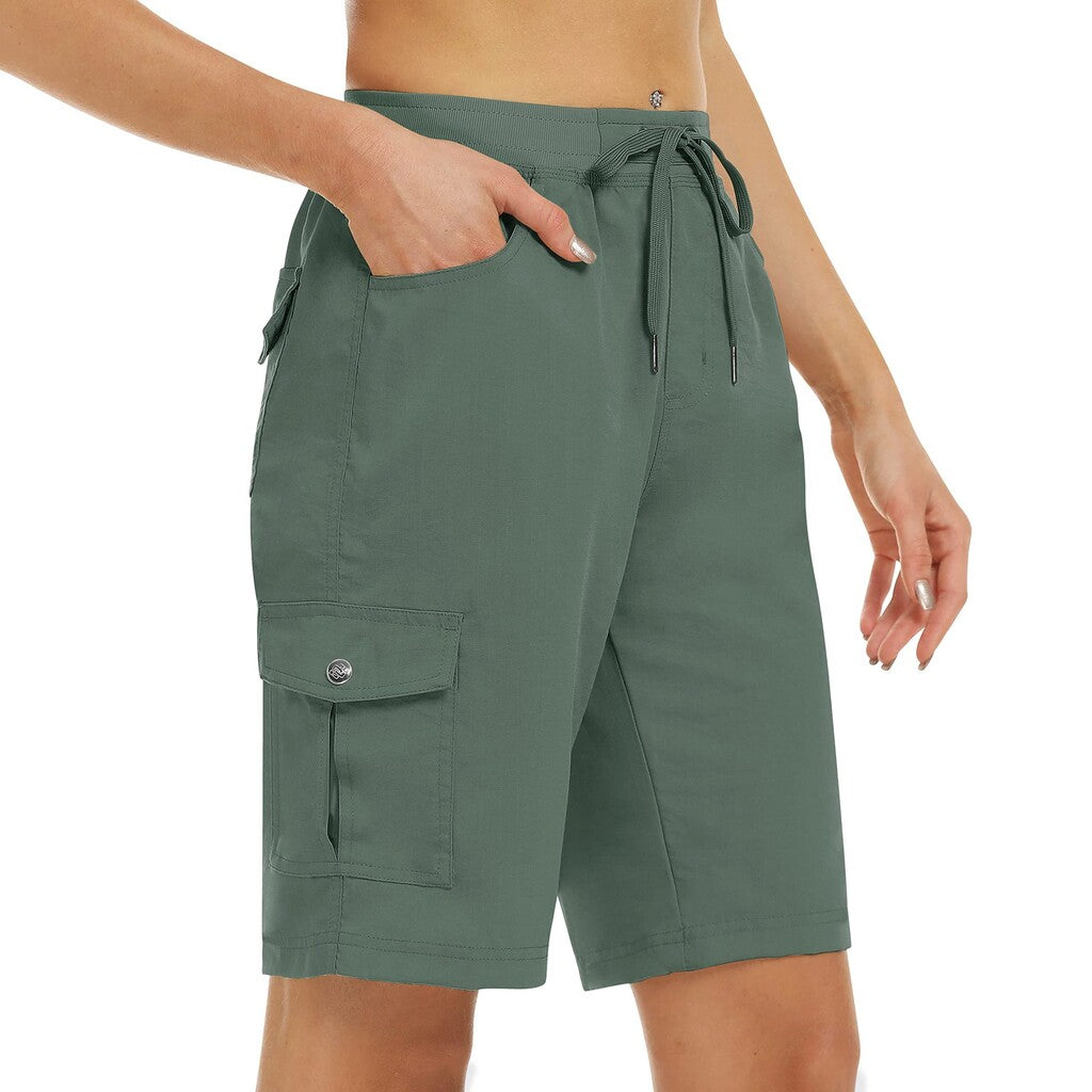 Women's Cargo Shorts – Quick-Drying with Practical Pockets – Comfortable & Functional for Leisure & Travel