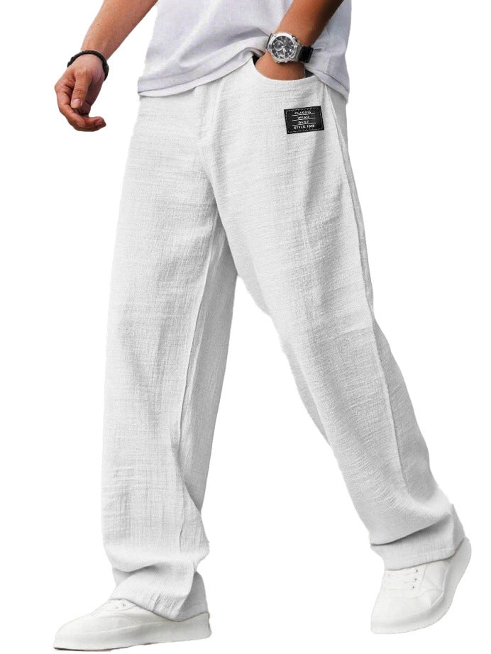 Breathable Men's Pants with a Straight Fit