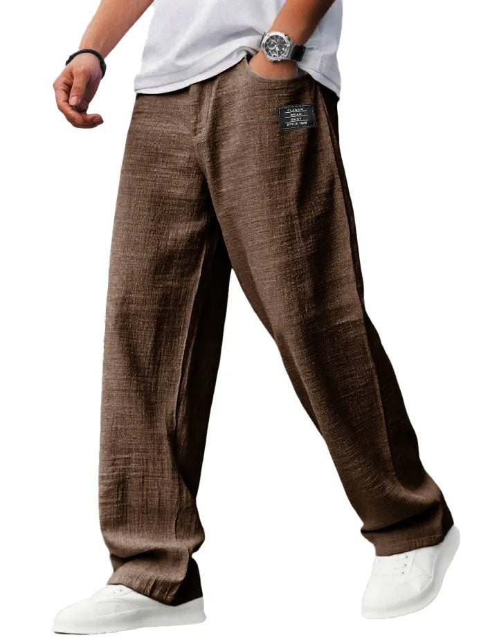 Breathable Men's Pants with a Straight Fit