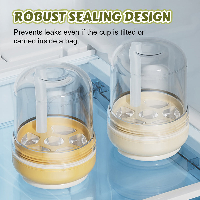 Portable Press-to-Dispense Ice Cup