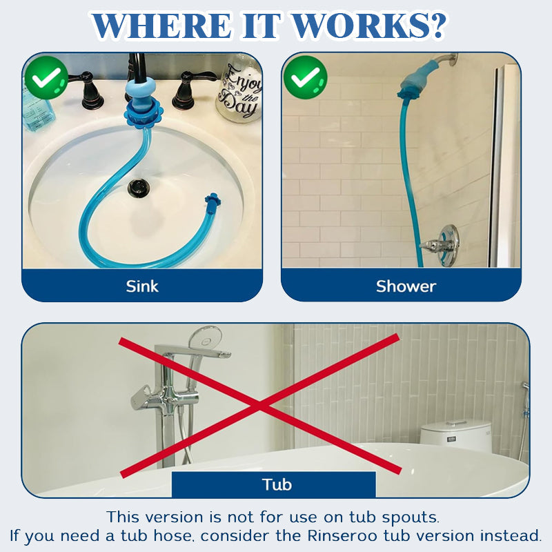 🚿 Flexible Shower Hose Attachment