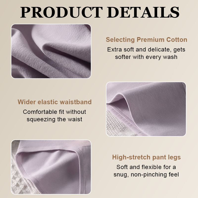 🤍 High-Waist Comfort Cotton Briefs