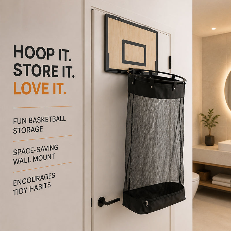 Wooden Wall-mounted Basketball Basket Hanging Door