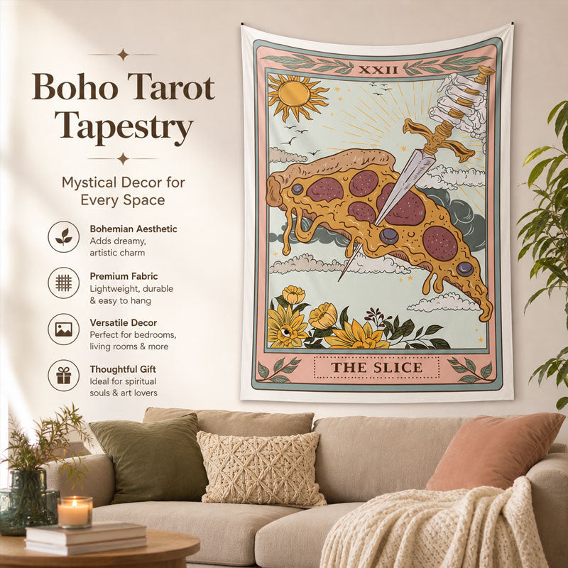 🌙 Bohemian Tarot Tapestry Wall Hanging