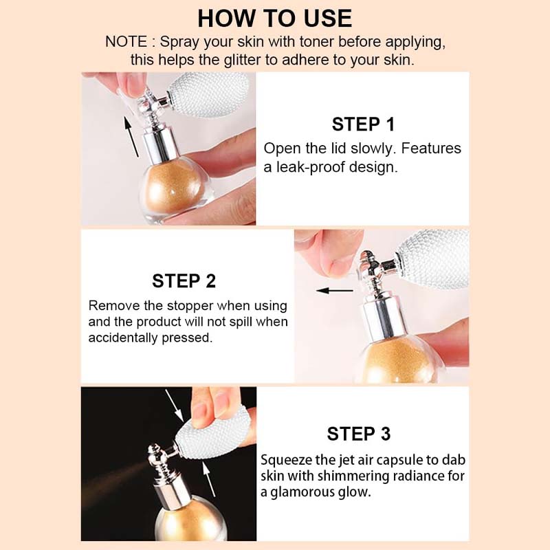 ✨ Luminous Glitter Highlighter - Long lasting & Sweat resistant