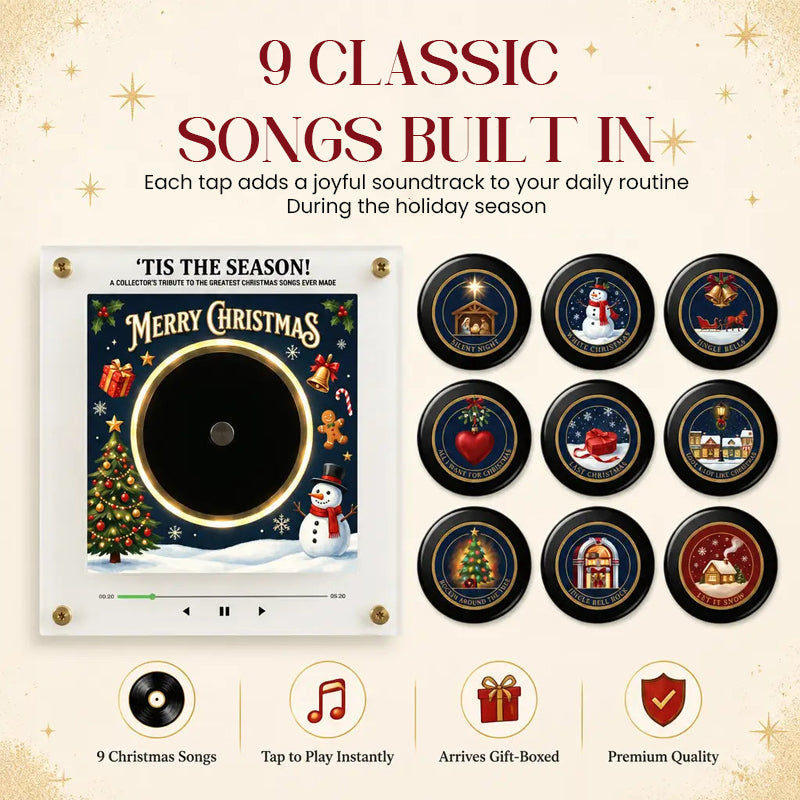 🎄 Interactive Musical Christmas Fridge Magnet | 9 Built‑in Classic Holiday Tunes Kitchen Decor