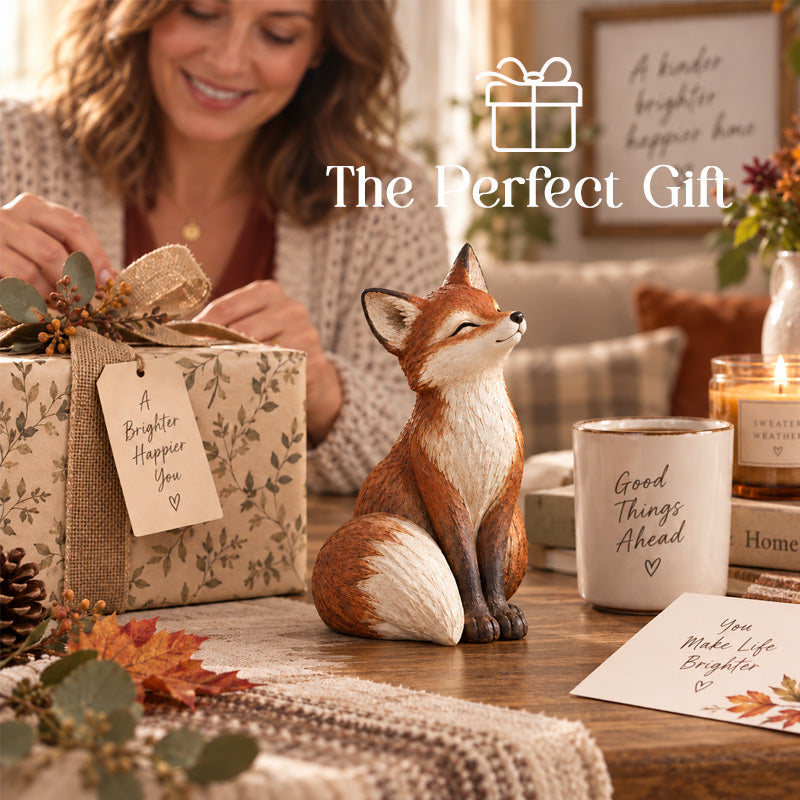 Rustic Red Fox Figurine