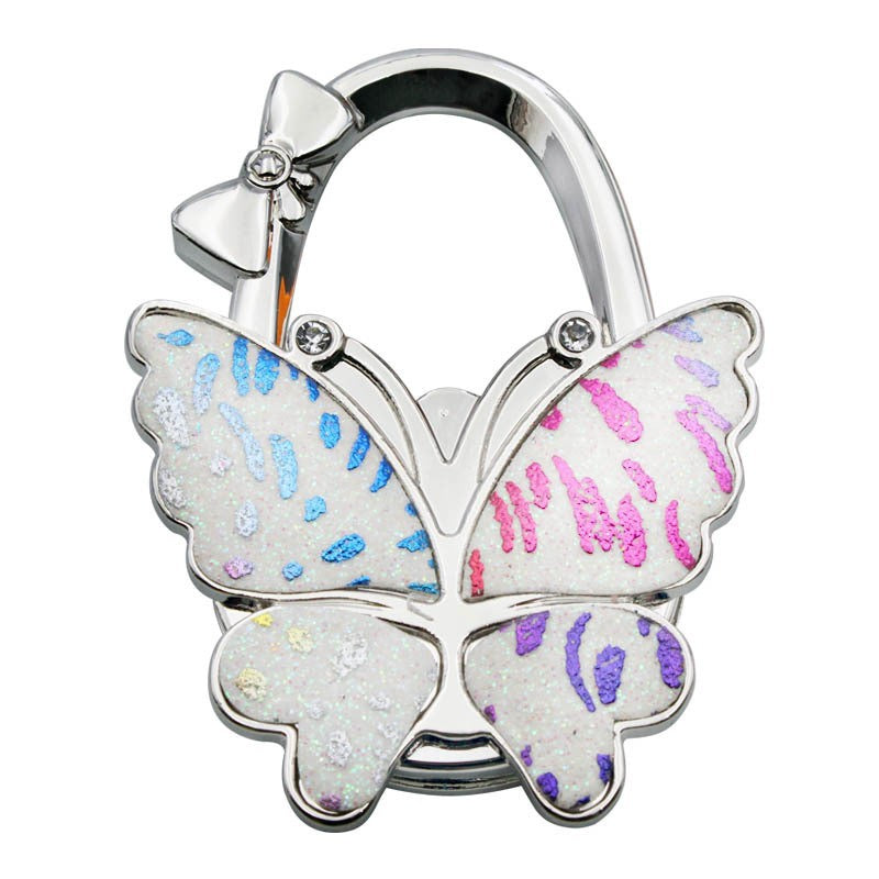 Butterfly Foldable Handbag Hook – Stylish Portable Non-Slip Bag Hanger