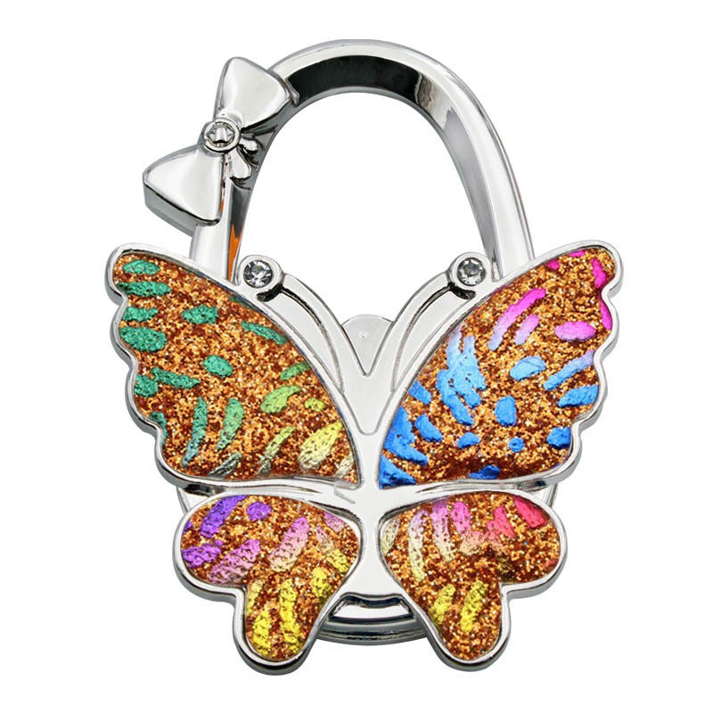 Butterfly Foldable Handbag Hook – Stylish Portable Non-Slip Bag Hanger