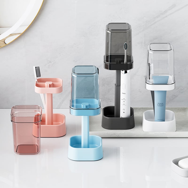 Stylish toothbrush holder with loc