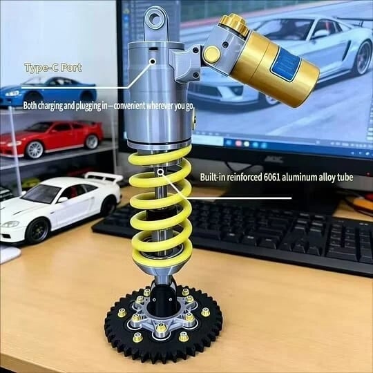 🎁Father's Day Limited Sale🔥Inspired Suspension Shock Absorber Lamp - Adjustable LED Light for Gamers & Car Enthusiasts(⏰Free Shipping)