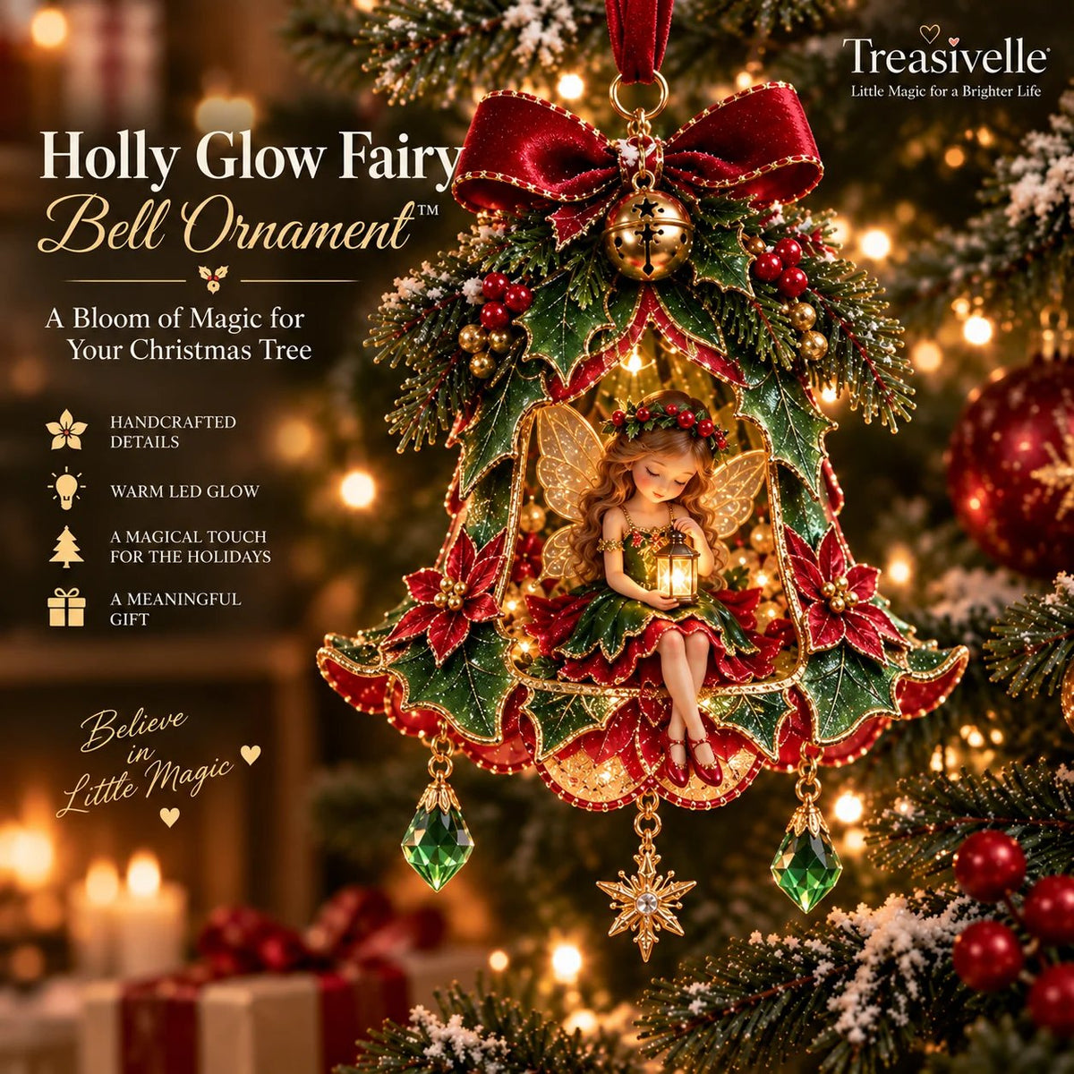 🧚‍♀️✨ Enchanted Fairy Bell Christmas Ornament™