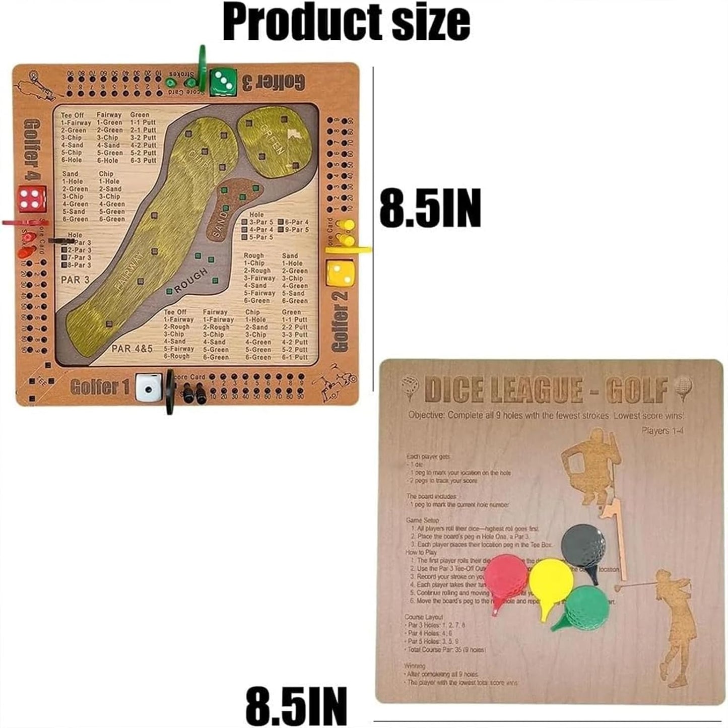 ⛳Tabletop Dice Golf Game🎲✨