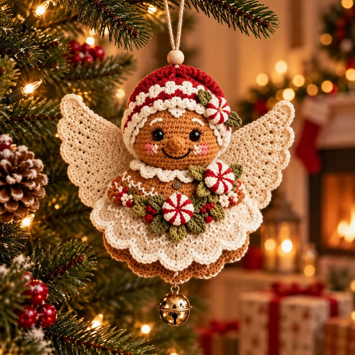 🔥LAST DAY 50% OFF - 🎄DIY Crochet Christmas Angel Ornament Kit – Make, Hang & Treasure✨