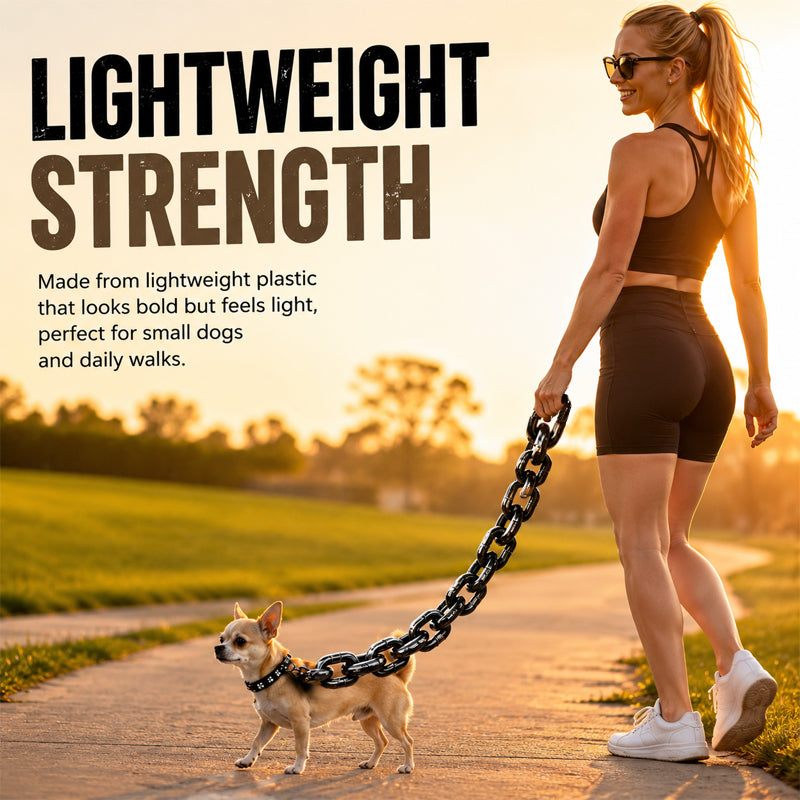Giant Chain Style Lightweight Plastic Dog Leash for Small Dogs