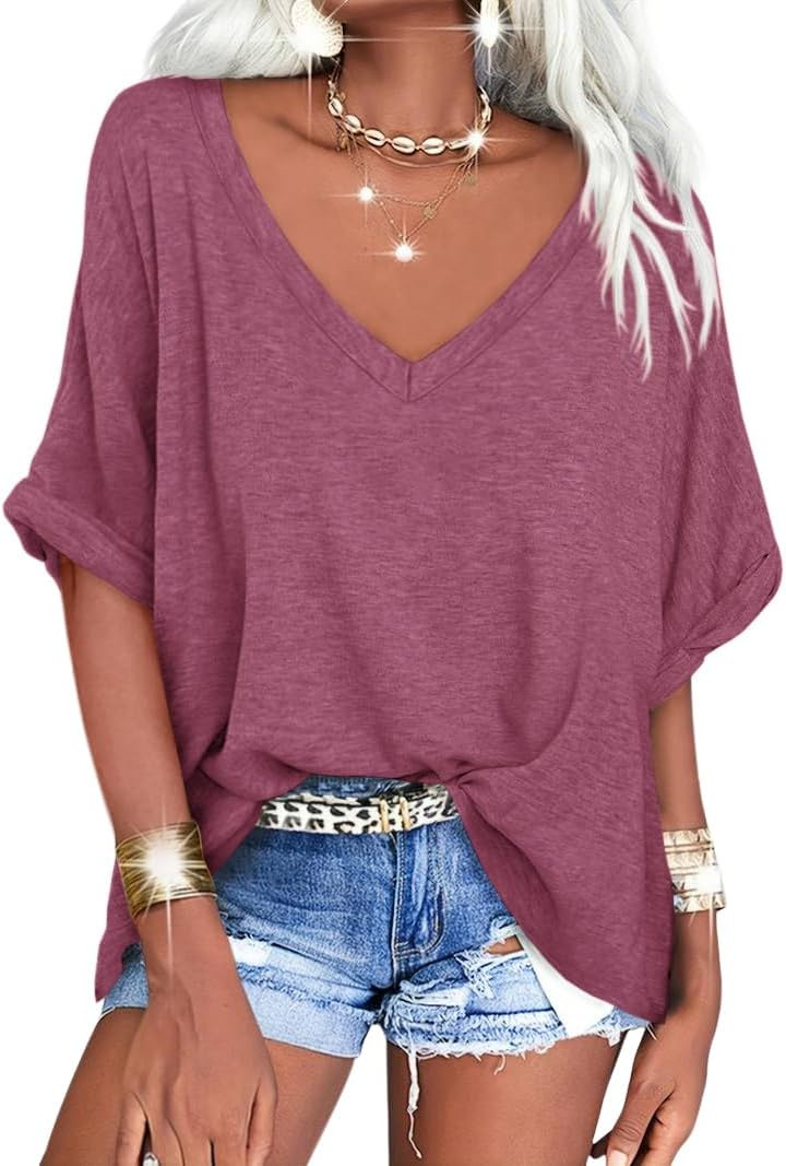 👕 LIMITED-TIME 50% OFF! ✨ Women's Casual Loose Top – V-Neck, Comfortable ✨