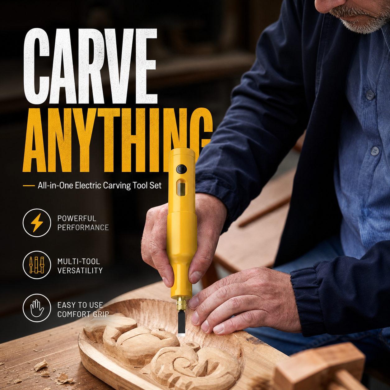 🎉 2026 Sale — Over 33,000 Sold! 💞 All-in-One Cordless Electric Carving Tool Set