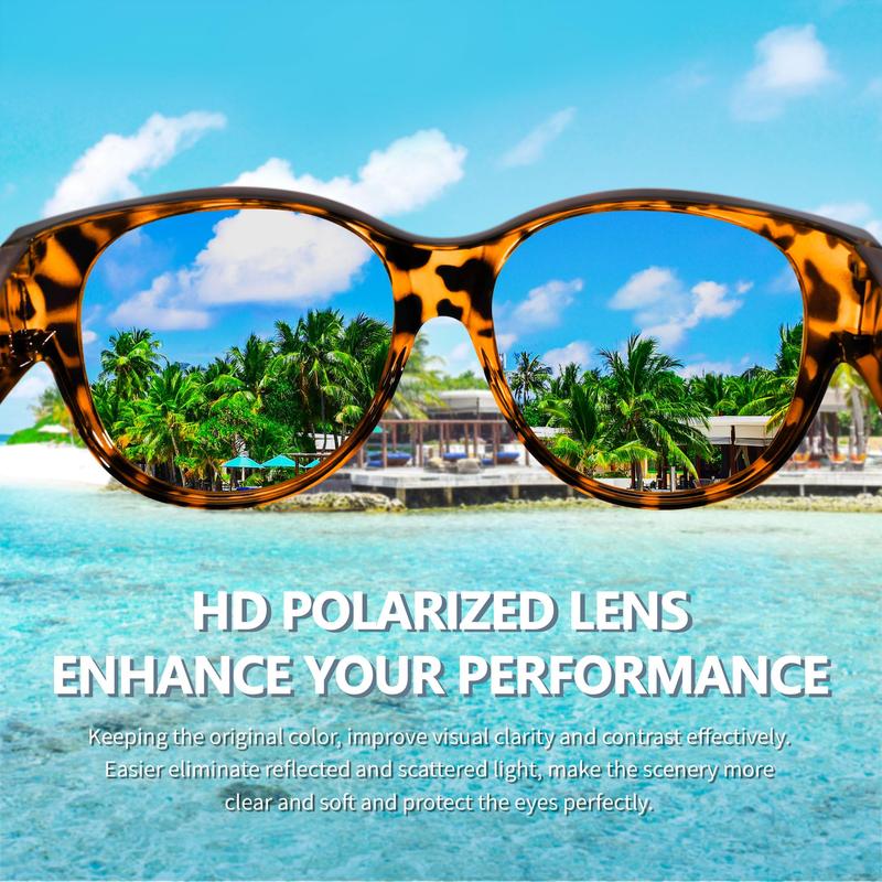 😎Sunglasses with UV380 protection, suitable for glasses