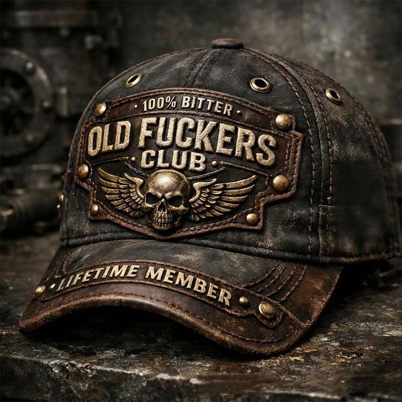 Old Fuckers Club Vintage Embroidered Cap