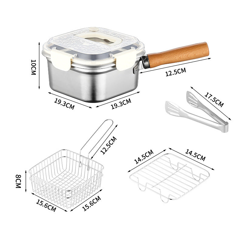 Square Fryer in Stainless Steel