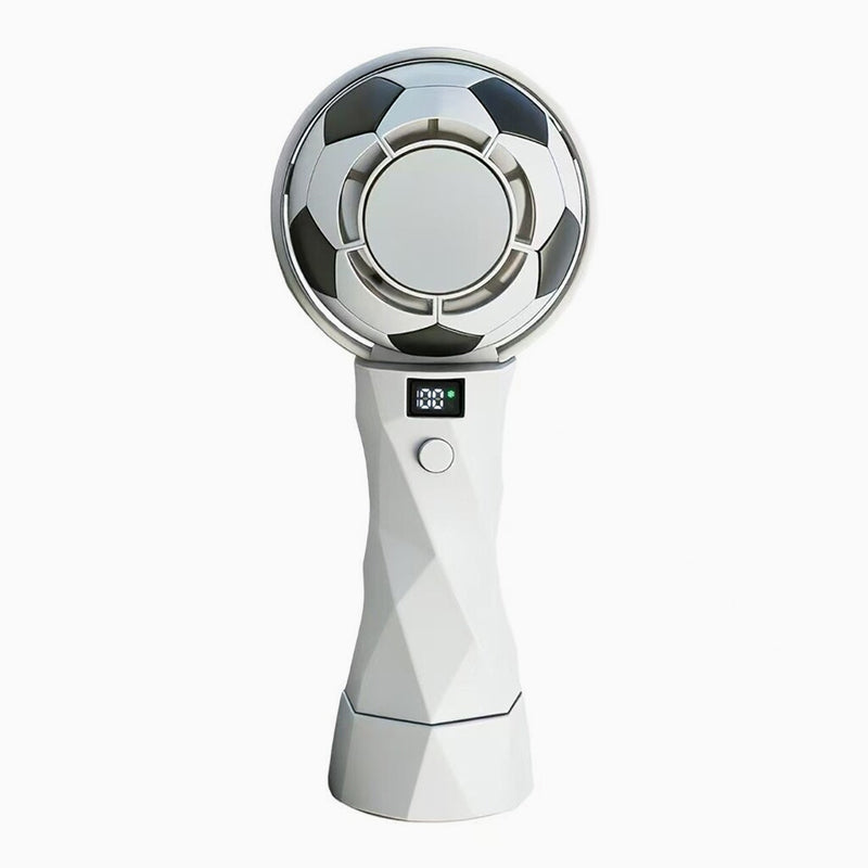2026 Soccer Handheld Cooling Fan – Portable Turbo Rechargeable Mini Fan
