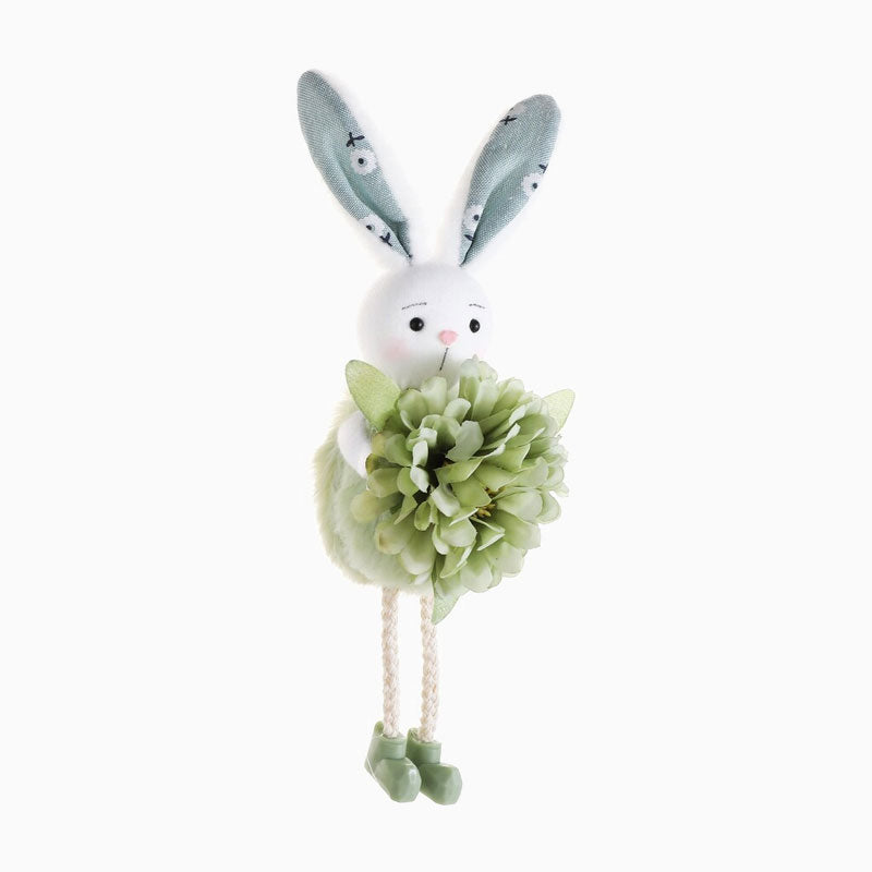 Easter Bunny Doll Flower Pendant – Festive Party Gift Decor