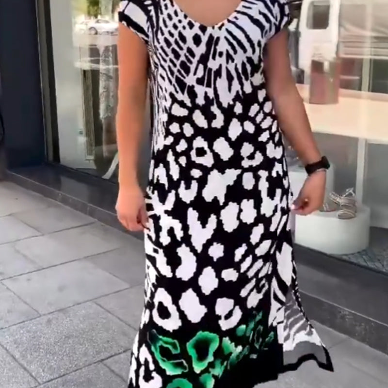 🌸 Fashionable printed long dress | Loose and airy ✨/Fashionable printed long dress
