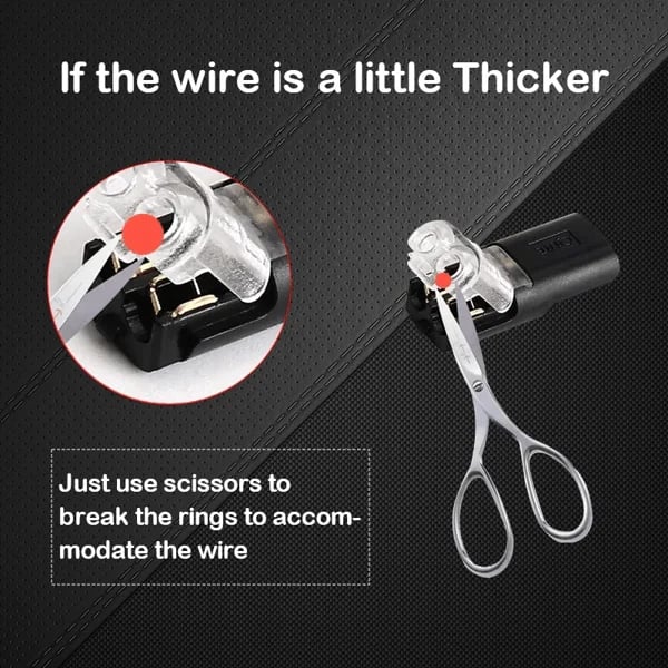 🔥Double-wire plug connector with lockable buckle