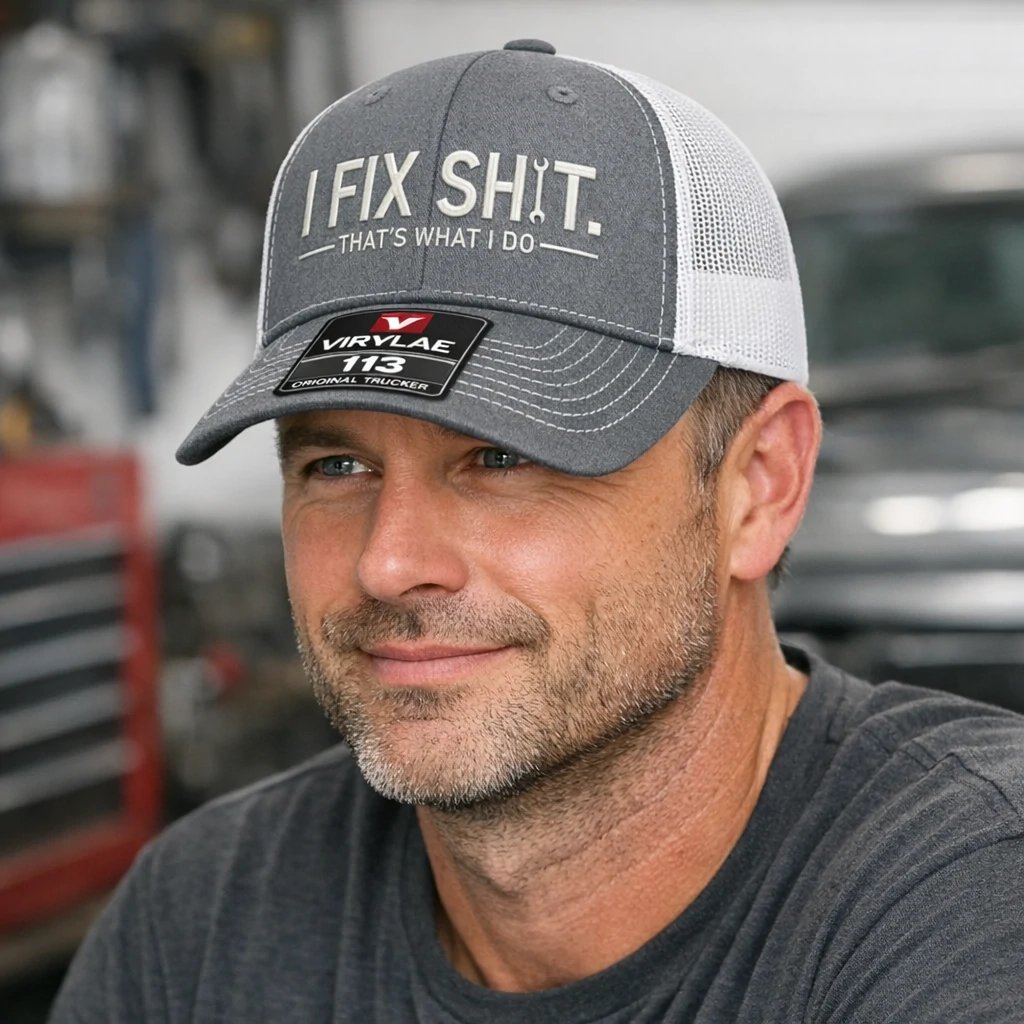 🔥LAST DAY 49% OFF-🛠️ I Fix Shit Trucker Hat – Funny Mechanic & Fixer Cap