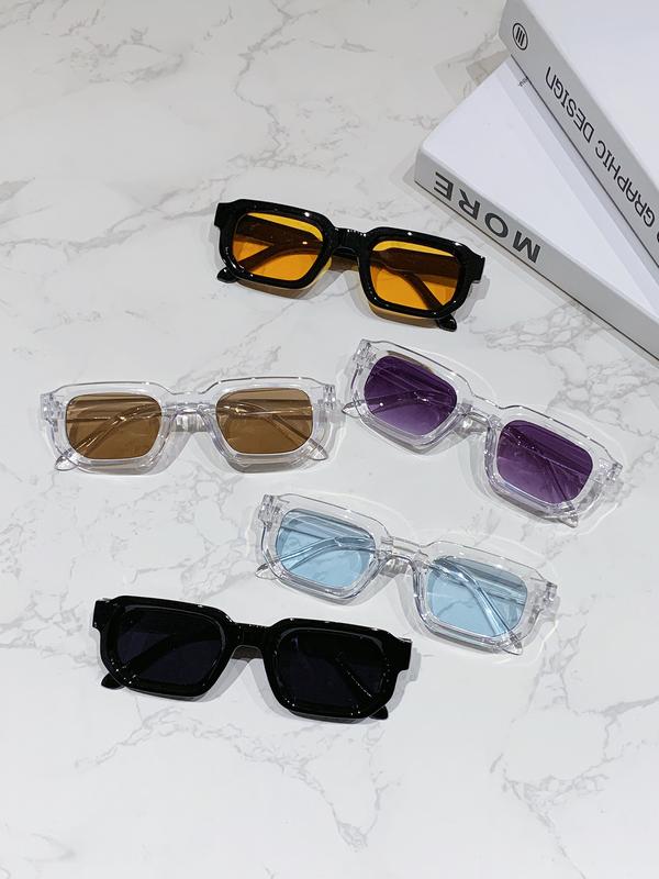 Unisex sunglasses with thick, square frames