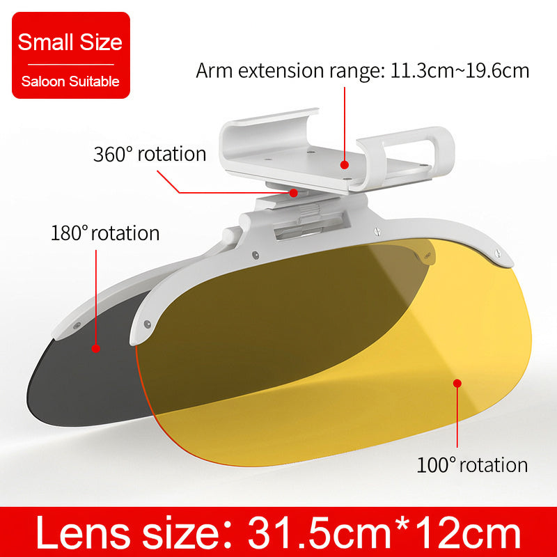 Universal Car Sun Visor Extender - Day & Night Anti-Glare Driving Visor for UV Block & Night Vision
