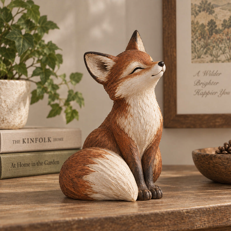 Rustic Red Fox Figurine