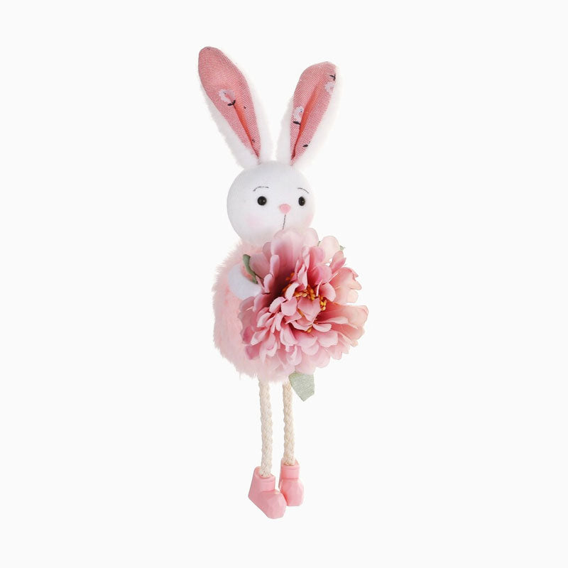 Easter Bunny Doll Flower Pendant – Festive Party Gift Decor