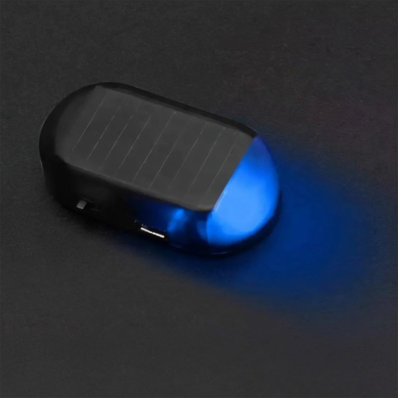 Solar-Powered Car Anti-Theft Warning Light with LED Flash