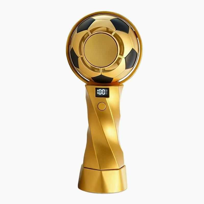 2026 Soccer Handheld Cooling Fan – Portable Turbo Rechargeable Mini Fan