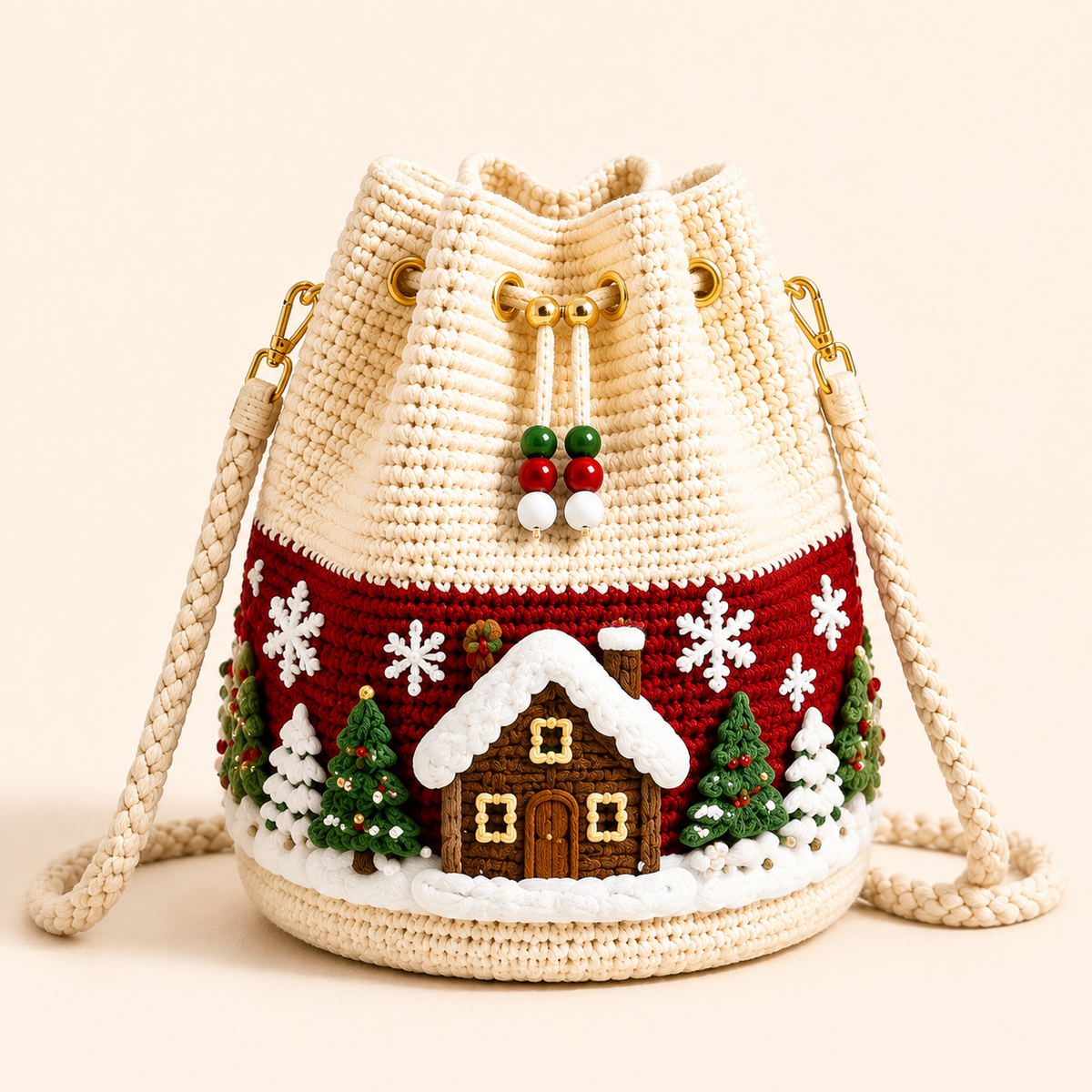 🎄Crochet Christmas crossbody bag 🎅