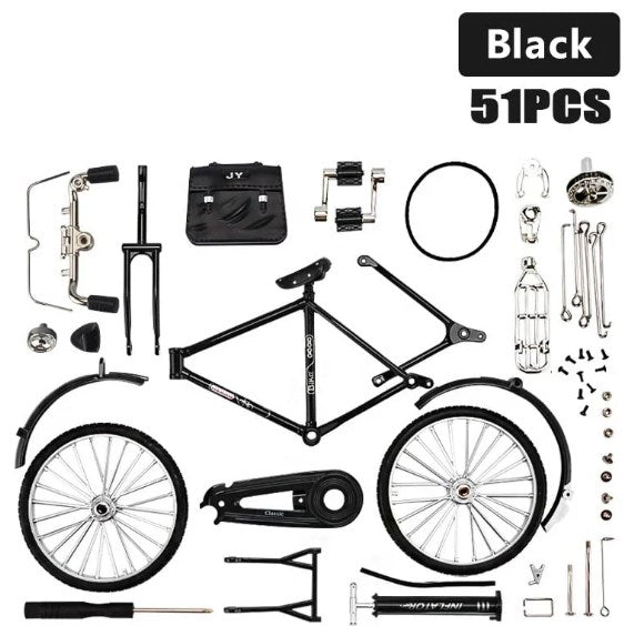 🚲 LIMITED-TIME 50% OFF! ✨ DIY Retro Bicycle Model 1:10 Scale – Metal Alloy, Realistic Detailing, Desk Decor & Gift 🎁